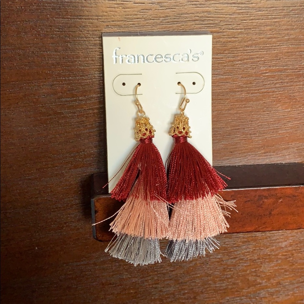 Multi Color Tassel Earrings